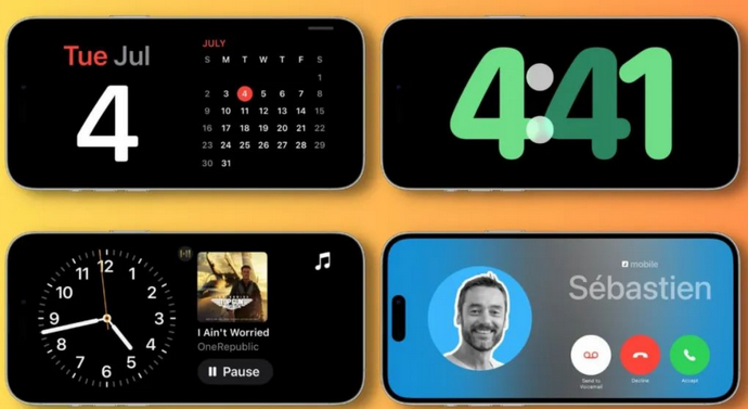 芦山苹果手机维修分享iOS17横屏充电待机显示有什么好处 