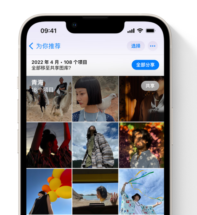 芦山苹果维修网点分享在 iPhone 上使用共享图库 