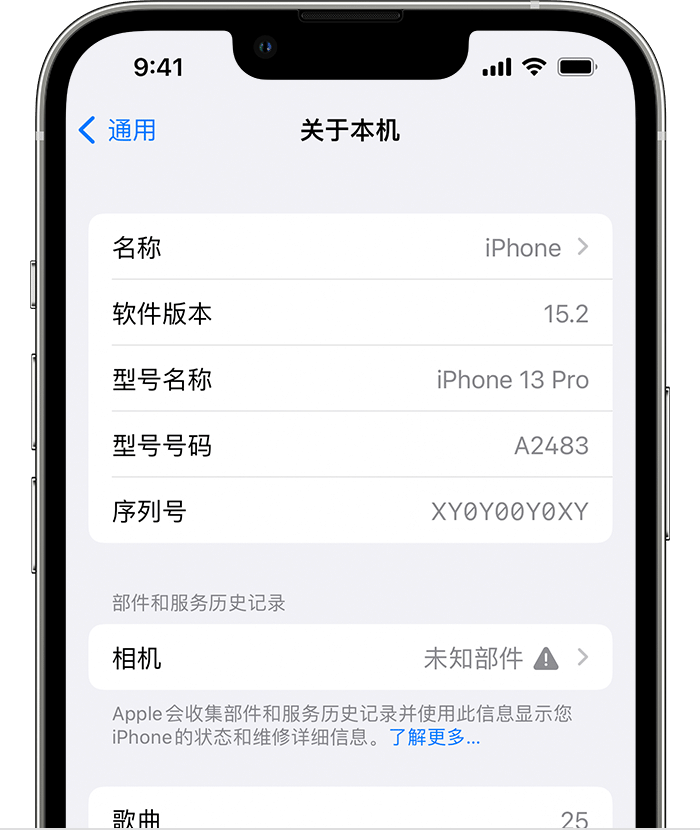 芦山苹果维修分享iPhone 出现提示相机“未知部件”是什么原因？ 