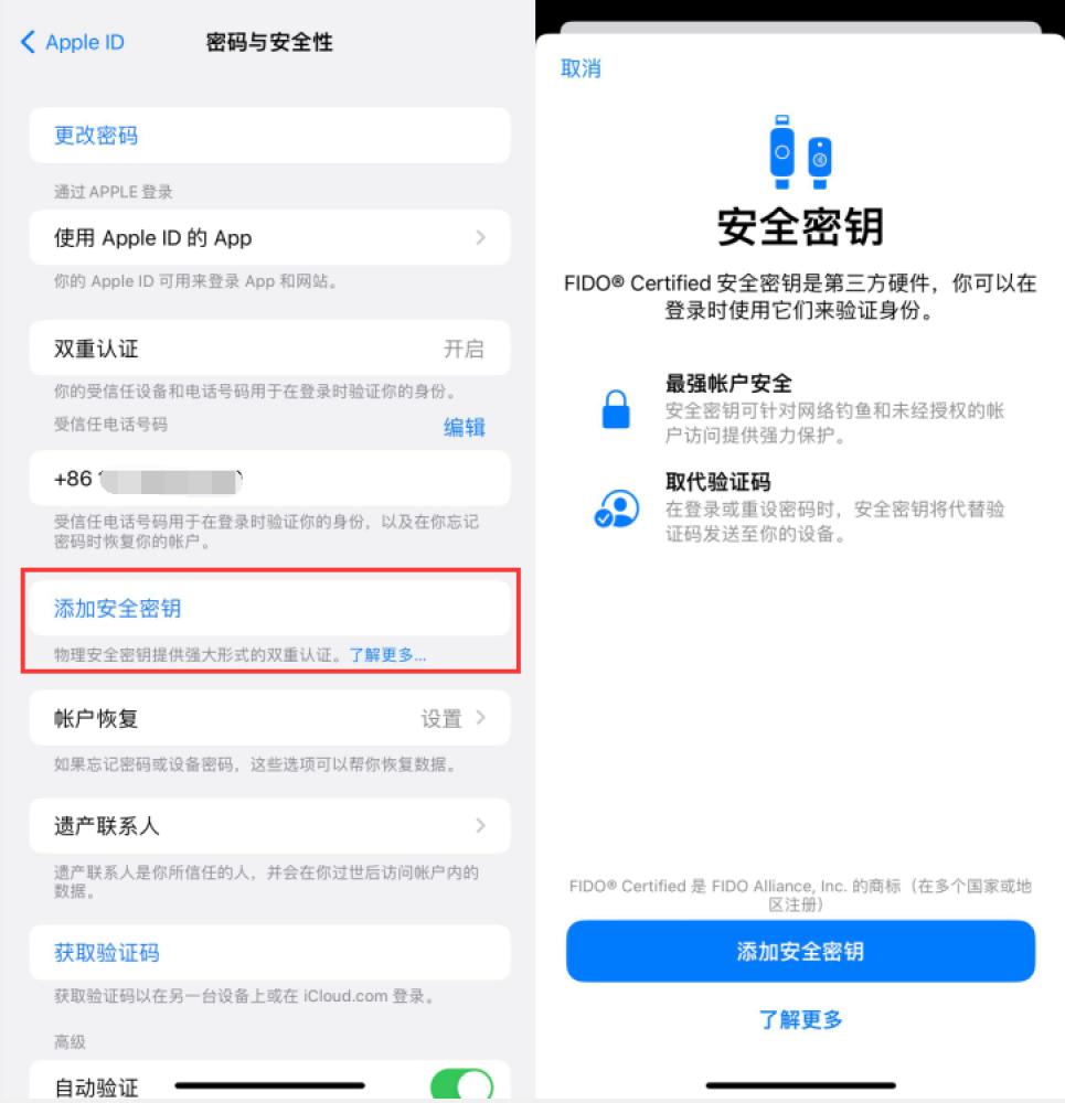 芦山苹果服务网点分享物理安全密钥有什么用？iOS 16.3新增支持物理安全密钥会更安全吗？ 