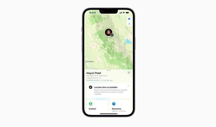 芦山苹果14维修分享iPhone14系列中 FindMy功能通过卫星分享位置方法教程 